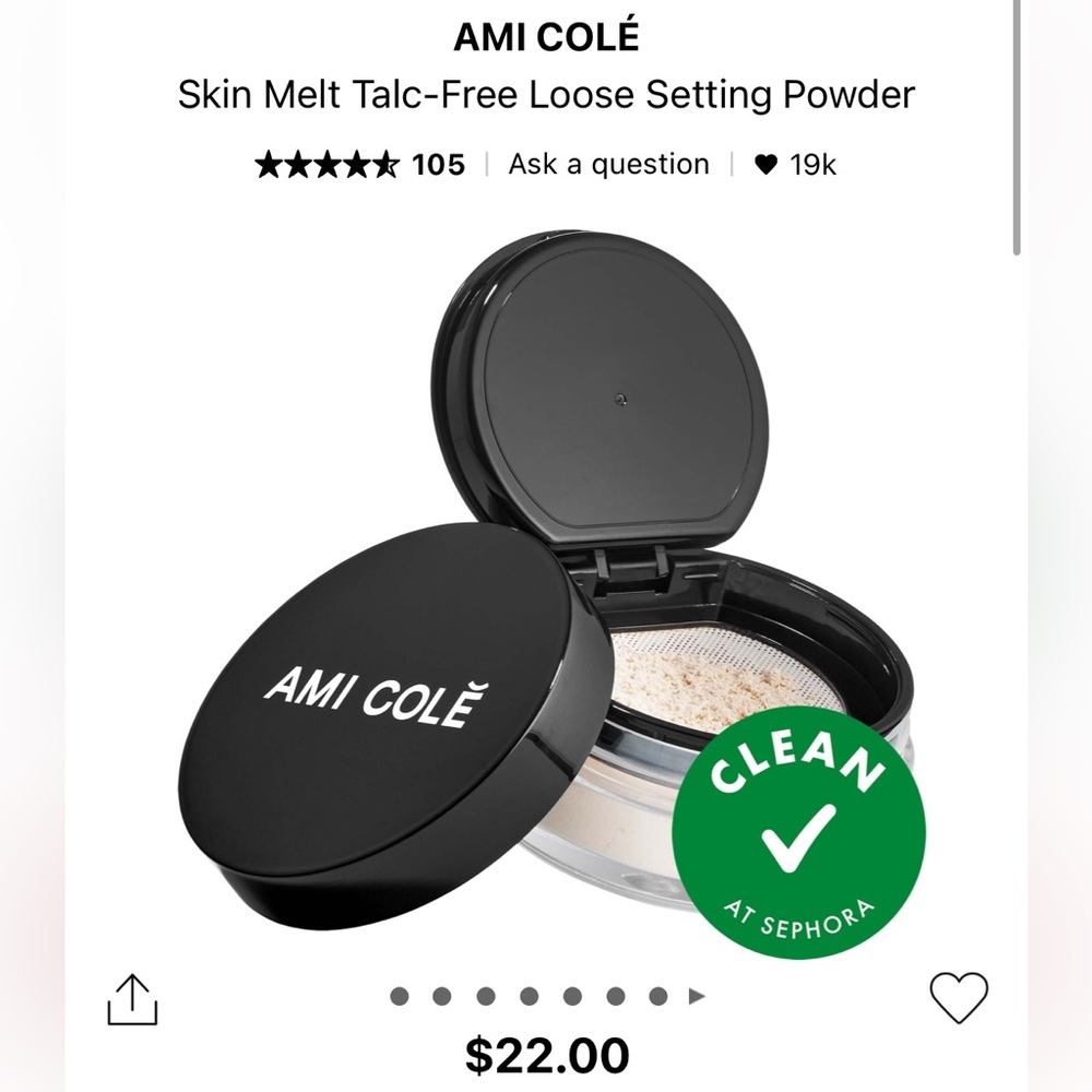 AMI COLÉ Skin Melt Talc-Free Loose Setting Powder - Translucent